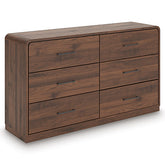Bay Furniture Gallery - Ashley Furniture - Fortlorn Bedroom - Five Drawer Chest / Walnut Brown - PCB386-46